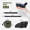 image:imageROCKBROS Ultra Lightweight Bike Seat Bag 33g Recyclable Mini Bike Saddle Bag Water Resistant ToolFree Installation Bicycle Seat Pack for Road Bike Commuting Short Trip Cycling
