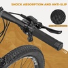 image:imageROCKBROS Bike Grips Single Lock on Mountain Bike Soft NonSlip Bike Handle Grips Fits for MTB Handle BarBlack