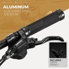 image:imageROCKBROS Bike Grips Single Lock on Mountain Bike Soft NonSlip Bike Handle Grips Fits for MTB Handle BarBlack
