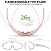image:imageROCKBROS Kids Photochromic Sunglasses Boys Girls Cycling Runing Glasses TR90 Lightweight UV400 Sports Sunglasses Age 614Light Pink