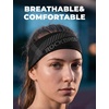 image:imageROCKBROS Pickleball Headband Ice Silk Elastic Cooling Sweatband for Men Women Running Gym Tennis SoccerBlack and Black