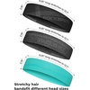 image:imageROCKBROS Pickleball Headband Ice Silk Elastic Cooling Sweatband for Men Women Running Gym Tennis SoccerBlue and Grey
