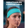 image:imageROCKBROS Pickleball Headband Ice Silk Elastic Cooling Sweatband for Men Women Running Gym Tennis SoccerGrey and Grey
