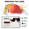 image:imageROCKBROS Polarized Kids Sunglasses Boys GirlsSports Cycling Glasses with Straps Baseball Softball Sunglasses Age 614Matte Black