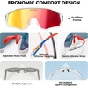 image:imageROCKBROS Polarized Kids Sunglasses Boys GirlsSports Cycling Glasses with Straps Baseball Softball Sunglasses Age 614Matte Green