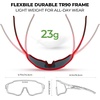 image:imageROCKBROS Polarized Kids Sunglasses Boys GirlsSports Cycling Glasses with Straps Baseball Softball Sunglasses Age 614Matte Green