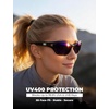 image:imageROCKBROS Polarized Sports Sunglasses Men Women Cycling Running Glasses UV400 Protection TR90 Ultralight Wraparound SunglassesBlack