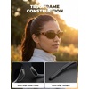 image:imageROCKBROS Polarized Sports Sunglasses Men Women Cycling Running Glasses UV400 Protection TR90 Ultralight Wraparound SunglassesClear Grey