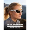 image:imageROCKBROS Polarized Sports Sunglasses Men Women Cycling Running Glasses UV400 Protection TR90 Ultralight Wraparound SunglassesWhite