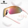 image:imageROCKBROS Polarized Sports Sunglasses with 3 Interchangeable Lens Cycling Sun Glasses for Men Women Baseball Running GolfGray Polarized Lens  Gray Black Frame