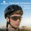 image:imageROCKBROS Polarized Sports Sunglasses with 3 Interchangeable Lens Cycling Sun Glasses for Men Women Baseball Running GolfGray Polarized Lens  Gray Frame