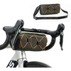 image:imageROCKBROS Bike Handlebar Bag Front Bike Bag for Storage 22L Bike Pouch with Shoulder Strap for Cycling Bicycle Accessories for Ebike E Scooter Road BikeGreen