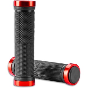 image:imageROCKBROS Bike Grips Single Lock on Mountain Bike Soft NonSlip Bike Handle Grips Fits for MTB Handle BarRed