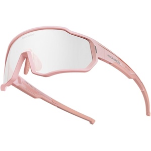 image:imageROCKBROS Kids Photochromic Sunglasses Boys Girls Cycling Runing Glasses TR90 Lightweight UV400 Sports Sunglasses Age 614Light Pink