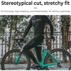 image:imageROCKBROS Mens Cycling Pants with 3D Padding Breathable Bike Tights for Road MTB Riding with Pockets BlackBlack