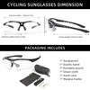 image:imageROCKBROS Photochromic Sports Sunglasses Mens Pickleball Glasses Cycling Glasses MTB Sunglasses with Removable Elasctic BandBlack