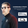 image:imageROCKBROS Photochromic Sports Sunglasses Mens Pickleball Glasses Cycling Glasses MTB Sunglasses with Removable Elasctic BandBlue
