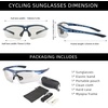 image:imageROCKBROS Photochromic Sports Sunglasses Mens Pickleball Glasses Cycling Glasses MTB Sunglasses with Removable Elasctic BandBlue