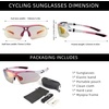 image:imageROCKBROS Photochromic Sports Sunglasses Mens Pickleball Glasses Cycling Glasses MTB Sunglasses with Removable Elasctic BandPink