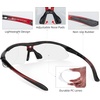 image:imageROCKBROS Photochromic Sports Sunglasses Mens Pickleball Glasses Cycling Glasses MTB Sunglasses with Removable Elasctic BandRed