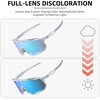 image:imageROCKBROS Photochromic Sunglasses for Men WomenUV400 Protection Cycling GlassesMTB Cycling Sports Sunglasses3 LensesPhotochromicice Blue