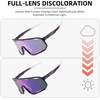 image:imageROCKBROS Photochromic Sunglasses for Men WomenUV400 Protection Cycling GlassesMTB Cycling Sports Sunglasses3 LensesPhotochromiclight Purple