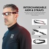 image:imageROCKBROS Pickleball Glasses for Men Women Photochromic Sports Sunglasses UV400 Protection Interchangeable StrapRed