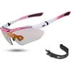 image:imageROCKBROS Photochromic Sports Sunglasses Mens Pickleball Glasses Cycling Glasses MTB Sunglasses with Removable Elasctic BandPink