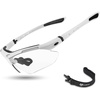 image:imageROCKBROS Pickleball Glasses for Men Women Photochromic Sports Sunglasses UV400 Protection Interchangeable StrapWhite