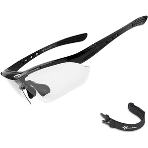 image:imageROCKBROS Pickleball Glasses for Men Women Photochromic Sports Sunglasses UV400 Protection Interchangeable StrapBlack