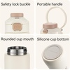 image:imageROCKBROS Bike Water Bottle Insulated Stainless Steel 186oz 550ml Cycling Water Bottle with Straw 2in1 Magnetic Mount for MTB Road Bike Motorcycle Wheelchair
