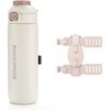 image:imageROCKBROS Bike Water Bottle Insulated Stainless Steel 186oz 550ml Cycling Water Bottle with Straw 2in1 Magnetic Mount for MTB Road Bike Motorcycle Wheelchair