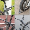 image:imageROCKBROS Bike Cable Lock with Keys 36ft AntiTheft Bicycle Lock with Mount 045inch Thickened Steel Cable OneTouch Quick Lock for Bike Ebike Scooter Motorcycle