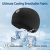 image:imageROCKBROS Cooling Skull Caps for Men WomenHard Hat Liner Helmet Liner Cycling Cap Motorcycle Sweat Wicking Head Wrap 2 PacksBlack Hemp Gray 2 Packs