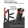 image:imageROCKBROS Folding Bike Lock 120cm4724inch with 2 Keys Bike Locks E Bicycle Non Theft Heavy Duty Electric Scooter Lock for Ebike Motorcycle E Bicycle