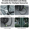 image:imageROCKBROS Folding Bike Lock Combination with Mount Bracket Kit 4Digit Combo for Bicycles Heavy Duty AntiTheft AntiCut Bicycle Lock394ft 120cm Length x 034 in 853 mm