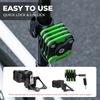 image:imageROCKBROS Folding Bike Lock for Bicycle Scooter Ebike AntiTheft Foldable Steel Bicycle Lock with Keys Mounting Bracket amp Straps 27in 132lbsBlack