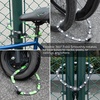 image:imageROCKBROS Folding Bike Lock for Bicycle Scooter Ebike AntiTheft Foldable Steel Bicycle Lock with Keys Mounting Bracket amp Straps 27in 132lbsBlack green