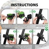image:imageROCKBROS Folding Bike Lock for Bicycle Scooter Ebike AntiTheft Foldable Steel Bicycle Lock with Keys Mounting Bracket amp Straps 27in 132lbsBlack green