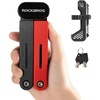 image:imageROCKBROS Folding Bike Lock 120cm4724inch with 2 Keys Bike Locks E Bicycle Non Theft Heavy Duty Electric Scooter Lock for Ebike Motorcycle E Bicycle