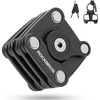 image:imageROCKBROS Folding Bike Lock for Bicycle Scooter Ebike AntiTheft Foldable Steel Bicycle Lock with Keys Mounting Bracket amp Straps 27in 132lbsBlack