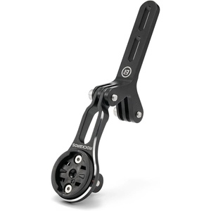 image:imageROCKBROS Bike Computer Mount Aluminum Integrated amp Angle Adjustable Bicycle Cycling OutFront Computer Mount Compatible with Garmin Bryton WahooGo Pro
