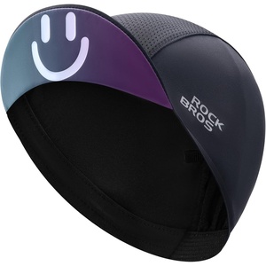 image:imageROCKBROS Cycling Cap Cooling Skull Cap Helmet Liner with Sun Visor Sun Protection Running Bike Hat for Men WomenBlack