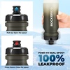 image:imageROCKBROS Bike Water Bottle 2 Pack 20oz Lightweight Plastic Sports Water Bottle BPA Free Spill Proof Water Bottle Squeeze Leak Proof Water Bottle for Cycling Gym Workout Hiking Travel2 Pack  White  Gradual Gray White