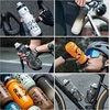 image:imageROCKBROS Bike Water Bottle 2 Pack 20oz Lightweight Plastic Sports Water Bottle BPA Free Spill Proof Water Bottle Squeeze Leak Proof Water Bottle for Cycling Gym Workout Hiking Travel2 Pack  White  Gradual Gray White