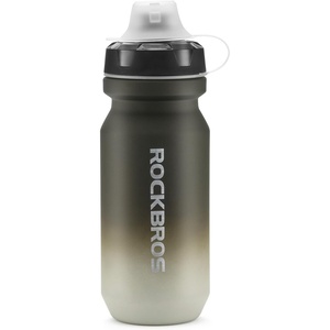 image:imageROCKBROS Bike Water Bottle 2 Pack 20oz Lightweight Plastic Sports Water Bottle BPA Free Spill Proof Water Bottle Squeeze Leak Proof Water Bottle for Cycling Gym Workout Hiking TravelGradual Gray White