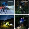 image:imageROCKBROS Bike Headlight 6 Modes AntiDazzling Bike Front Light Aluminium Alloy IPX6 Waterproof TypeC Rechargeable Bike Lights for Night Riding