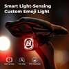 image:imageROCKBROS Bike Tail Light SmartTypeC 400mAh Batteryamp Adjustable AngleDual Mounting Bicycle Rear LightsIPX5 WaterproofCycling Safety Taillight Accessories for Men Women KidsPumpkin Lantern