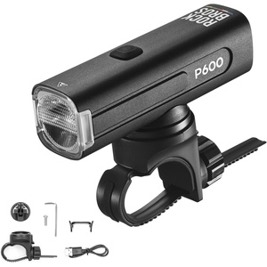 image:imageROCKBROS Bike Headlight 6 Modes AntiDazzling Bike Front Light Aluminium Alloy IPX6 Waterproof TypeC Rechargeable Bike Lights for Night Riding