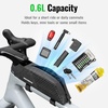 image:imageROCKBROS 06L Top Tube Bike Bag Waterproof Bike Frame Bag 217Inch Slim Aerodynamic Design Top Tube Bag Lightweight Portable Bike Storage Bag 3Point Secure Strap Mount for MTB Road Bike
